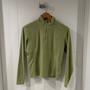 Columbia Sage Green quarter zip, fleece pullover, gently used